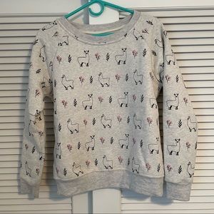 Llama crewneck sweatshirt LIKE NEW